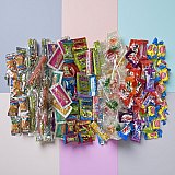 100 Piece Sweet & Sour Candy Variety With Dubble Bubble, Smarties, Pez, Zotz, Sour Punch and More View 4