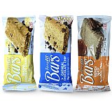 3 Flavor Benefit Bar Variety Featuring Banana Chocolate Chunk, Oatmeal Chocolate Chip and French Toast View 2