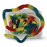 Albanese Giant Gummi Rattlesnake – 27 Inch Gummy Snake | 5 per Tub (~1 lb) | Cherry, Blue Raspberry & Sour Lemon View 1