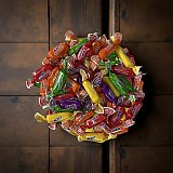 Assorted Colombina Fruit Chews Including Grape, Banana, Orange, Strawberry and Green Apple, 2 lbs. View 5