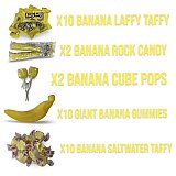Banana Candy Lovers Dream Assortment, 1.33 Lbs (34 Count), Giant Chewy Gummies, Taffy and Lollipops Snack View 2