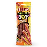 Bebeto Gummy  Double Joy Pineapple/Peach Twisted Candy, Halal Certified, 2.65 Oz (Case of 12)