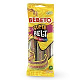 Bebeto Gummy  Super Belts Fizzy Fruit Mix Candy, Halal Certified, 2.65 Oz (Case of 12)