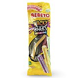 Bebeto Gummy  Wacky Sticks Fizzy Mix Fruit Candy, Halal Certified, 2.65 Oz (Case of 12)