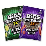 BIGS Triple Blast 3X Seasoned Sunflower Seeds 4 Pack | Pickle Ranch & Spicy Sweet Chili | 5 oz Bags View 1