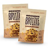 Brownie Brittle Blondie Chocolate Chip | 2 Full-Size Bags of Crunchy Thin Brownie Cookie Brittle