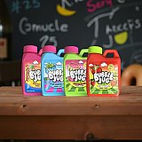 Bubble Jug Bubble Gum Variety Pack – Blue Raspberry, Watermelon, Strawberry & Tropical Fruit | 4 Mini Gum Jugs View 4