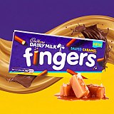 Cadbury Dairy Milk Fingers Variety Pack, 4 UK Imported Biscuit Boxes, Milk Chocolate, White Chocolate, Orange & Sea Salt Caramel View 8