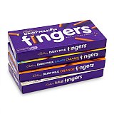 Cadbury Dairy Milk Fingers Variety Pack, 4 UK Imported Biscuit Boxes, Milk Chocolate, White Chocolate, Orange & Sea Salt Caramel View 9