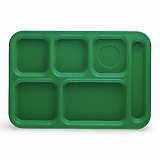 Cambro Cafeteria Trays With Compartments, 10" x 14.5", 6 Color Options View 2