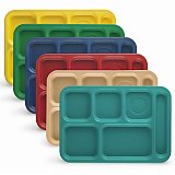 Cambro Cafeteria Trays With Compartments, 10" x 14.5", 6 Color Options View 4