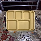 Cambro Incarceration Cafeteria Tray with Compartments Solitary Confinement Style with Lid Option Heavy-duty Construction for Secure Meal Service Tableware Coasters View 4