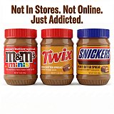 Candy & Cookie Peanut Butter Spread 15 oz Jar, Choose Flavor M&Ms, Twix or Snickers View 2