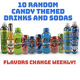 Candy & Fun Drink and Soda Sampler Box – 10 Unique Cans or Bottles | No Duplicates | Rotating Weekly Variety View 8
