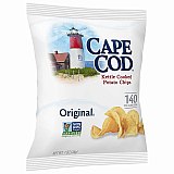 Cape Cod Original Kettle Cooked Potato Chips Gluten Free 1 oz Bags, 24 Pack View 2