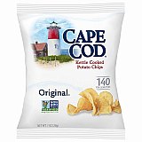 Cape Cod Original Kettle Cooked Potato Chips Gluten Free 1 oz Bags, 24 Pack View 3