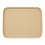 Carlisle School Cafeteria Tray 18 x 14 Inch Non-Compartment Durable Tray | Beige