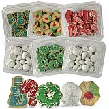 Carlotta's Bakery Christmas Themed Shortbread & Pfeffernusse Cookies 1lb Tub Soft Almond Traditional European Style Assorted Festive Shapes for Holiday Gifting View 5