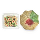 Carlotta's Bakery Christmas Themed Shortbread & Pfeffernusse Cookies 1lb Tub Soft Almond Traditional European Style Assorted Festive Shapes for Holiday Gifting View 6