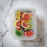 Cavalier Full Size Fruit Agar Jelly Slices, World Famous Quality, Assorted Flavors, Kosher, 1 lb. Tub View 2