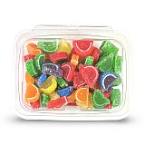 Cavalier Mini Fruit Agar Jelly Slices, World Famous Quality, Assorted Flavors, Kosher, 1 lb. Tub View 1
