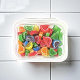 Cavalier Mini Fruit Agar Jelly Slices, World Famous Quality, Assorted Flavors, Kosher, 1 lb. Tub View 2