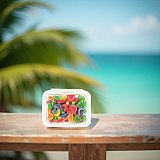 Cavalier Mini Fruit Agar Jelly Slices, World Famous Quality, Assorted Flavors, Kosher, 1 lb. Tub View 3