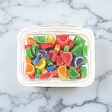Cavalier Mini Fruit Agar Jelly Slices, World Famous Quality, Assorted Flavors, Kosher, 1 lb. Tub View 4