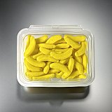 Chewy Banana Shaped Gummy Candy, Bulk Party Tub, 12 Oz View 5