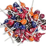 Tootsie Roll Chocolate Candy Filled Lollipops Bulk Value Pack   | Cherry, Chocolate, Grape Orange, Raspberry | 3 Pounds View 1