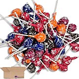 Tootsie Roll Chocolate Candy Filled Lollipops Bulk Value Pack   | Cherry, Chocolate, Grape Orange, Raspberry | 3 Pounds View 3