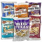 Cloverhill Bakery 6 Flavor Variety | Big Texas Cinnamon Roll, Cherry Cheese Bear Claw, Cheese Danish and Chocolate, Iced & Glazed Honeybuns View 2