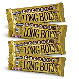 Coconut Long Boys Nostalgic New Orleans Chewy Candy Full Size Candy Bars, 4 Total
