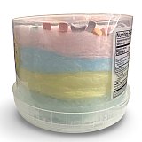 Cotton Candy Cake With Marshmallow Bits, Strawberry, Green Apple, Blue Raspberry and Lemon View 4