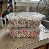 Dehydrated Marshmallows, 10 oz Resealable Container, Choose Chocolate, Rainbow or Variety Pack, Crunchy Sweet Marshmallow Snack View 7