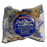 Delicious Essentials Wild Blueberry Muffins Individually Wrapped, 2 Oz, 12 Pack