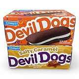 Drake's Devil Dogs Combo Pack – Regular & New Salted Caramel Flavor Snack Cake Cream Sandwiches | 1 Box of Each