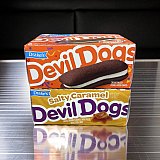 Drake's Devil Dogs Combo Pack – Regular & New Salted Caramel Flavor Snack Cake Cream Sandwiches | 1 Box of Each View 3