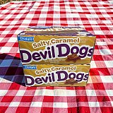 Drake's Limited Edition Devil Dogs – 2 Boxes | Salted Caramel Chocolate Snack Cake Sandwiches View 2