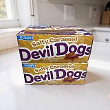 Drake's Limited Edition Devil Dogs – 2 Boxes | Salted Caramel Chocolate Snack Cake Sandwiches View 3