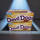 Drake's Limited Edition Devil Dogs – 2 Boxes | Salted Caramel Chocolate Snack Cake Sandwiches View 4
