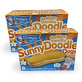 Drake's Limited Edition Devil Dogs – 2 Boxes | Sunny Doodle Vanilla Cream Snack Cake Sandwiches