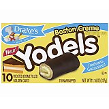 Drake's Boston Creme Yodels, Chocolate and Vanilla Snack Cakes, 10 Count Box, 2 Pack View 3