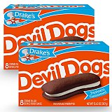 Drake's Devil Dogs Sandwich Chocolate and Vanilla Cream Snack Cakes (2-Boxes)