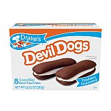Drake's Devil Dogs Sandwich Chocolate and Vanilla Cream Snack Cakes (2-Boxes) View 3