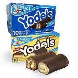 Drake's Yodels Snack Cakes Combo Pack | Boston Creme & Original Devils Food | Pack of 2 (20 Total Frosted Creme Filled Cakes) View 1