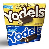 Drake's Yodels Snack Cakes Combo Pack | Boston Creme & Original Devils Food | Pack of 2 (20 Total Frosted Creme Filled Cakes) View 3