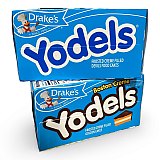 Drake's Yodels Snack Cakes Combo Pack | Boston Creme & Original Devils Food | Pack of 2 (20 Total Frosted Creme Filled Cakes) View 4