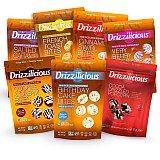 Drizzilicious Mini Rice Cake Bites 8 Flavor Variety Pack: Birthday, Cinnamon, Cookies & Cream, French Toast, Salted Caramel, Lemon, Choc Strawberry, Smores