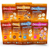 Drizzilicious Mini Rice Cake Bites All-Time Favorites Variety – 7 Bag Assortment | Cinnamon, S’mores, Birthday Cake & Very Berry